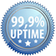 Hospedagem de site com 99,9% de uptime